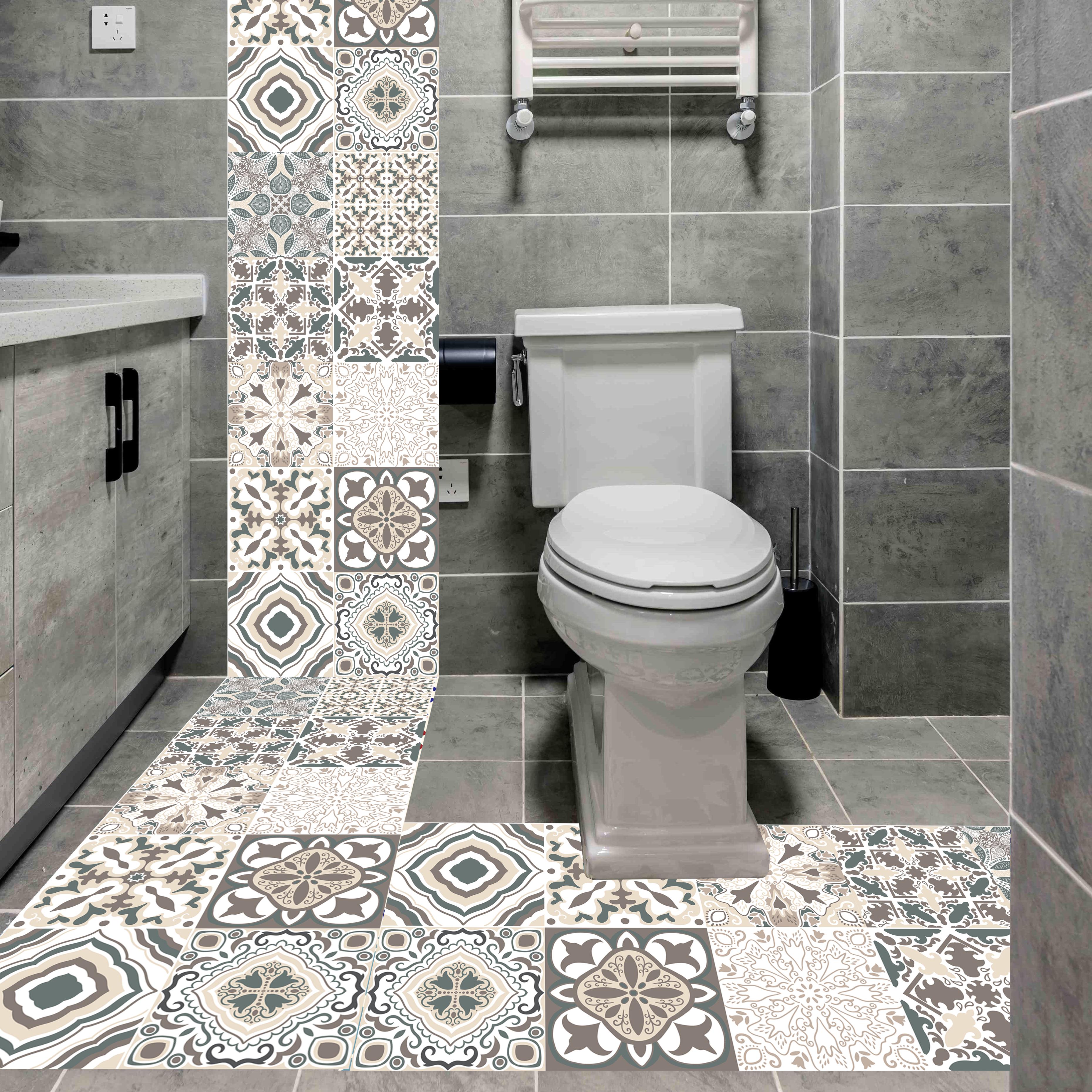 Moroccan Style Tiles Bathroom , HD Wallpaper & Backgrounds