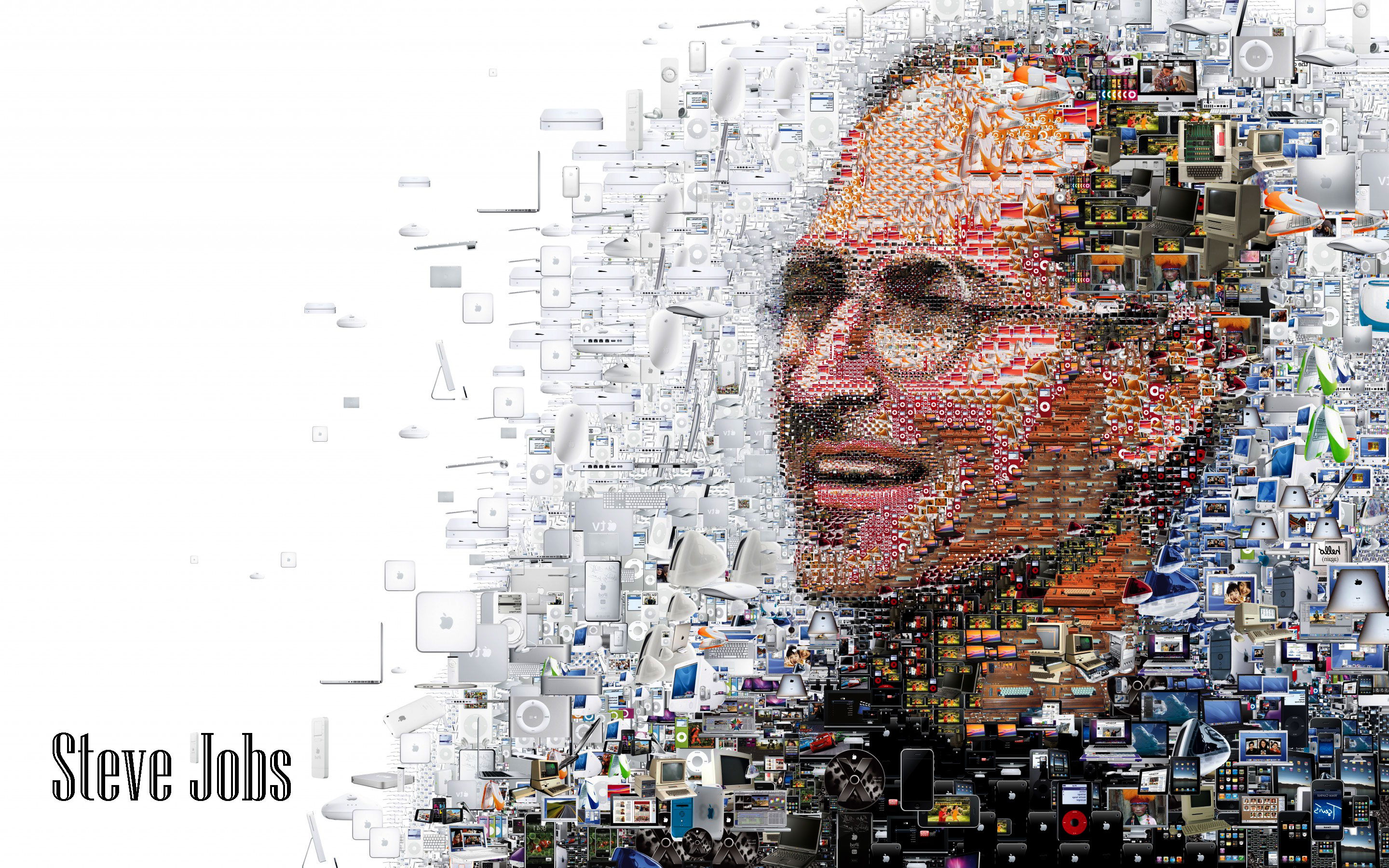 Steve Jobs Mosaic Hd Wallpaper Backgrounds Download