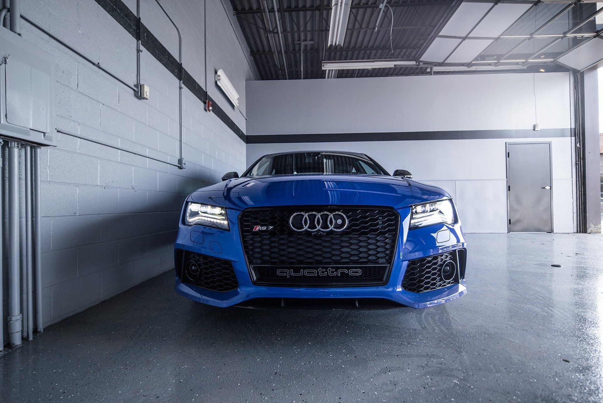 Audi Rs7 Blue Audi Blue Light - Audi A4 Blue Color Code , HD Wallpaper & Backgrounds