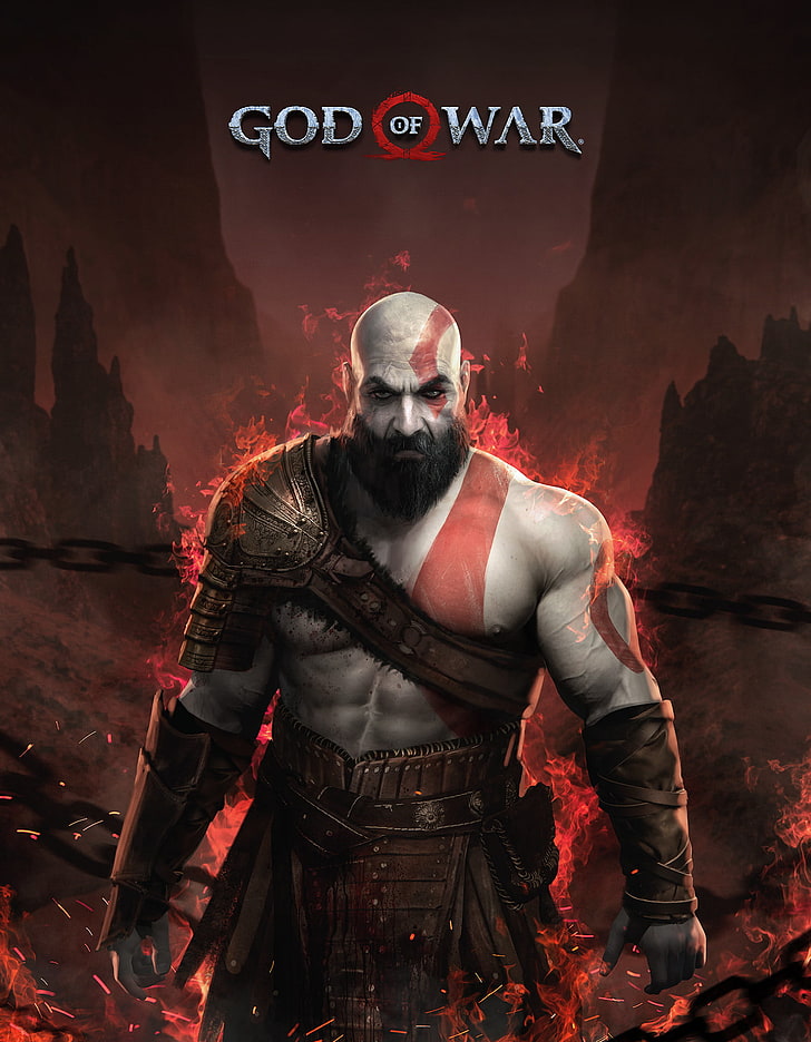 Soufiane Idrassi, Digital Art, God Of War 4, Tattoo, - God Of War 2018 Kratos , HD Wallpaper & Backgrounds