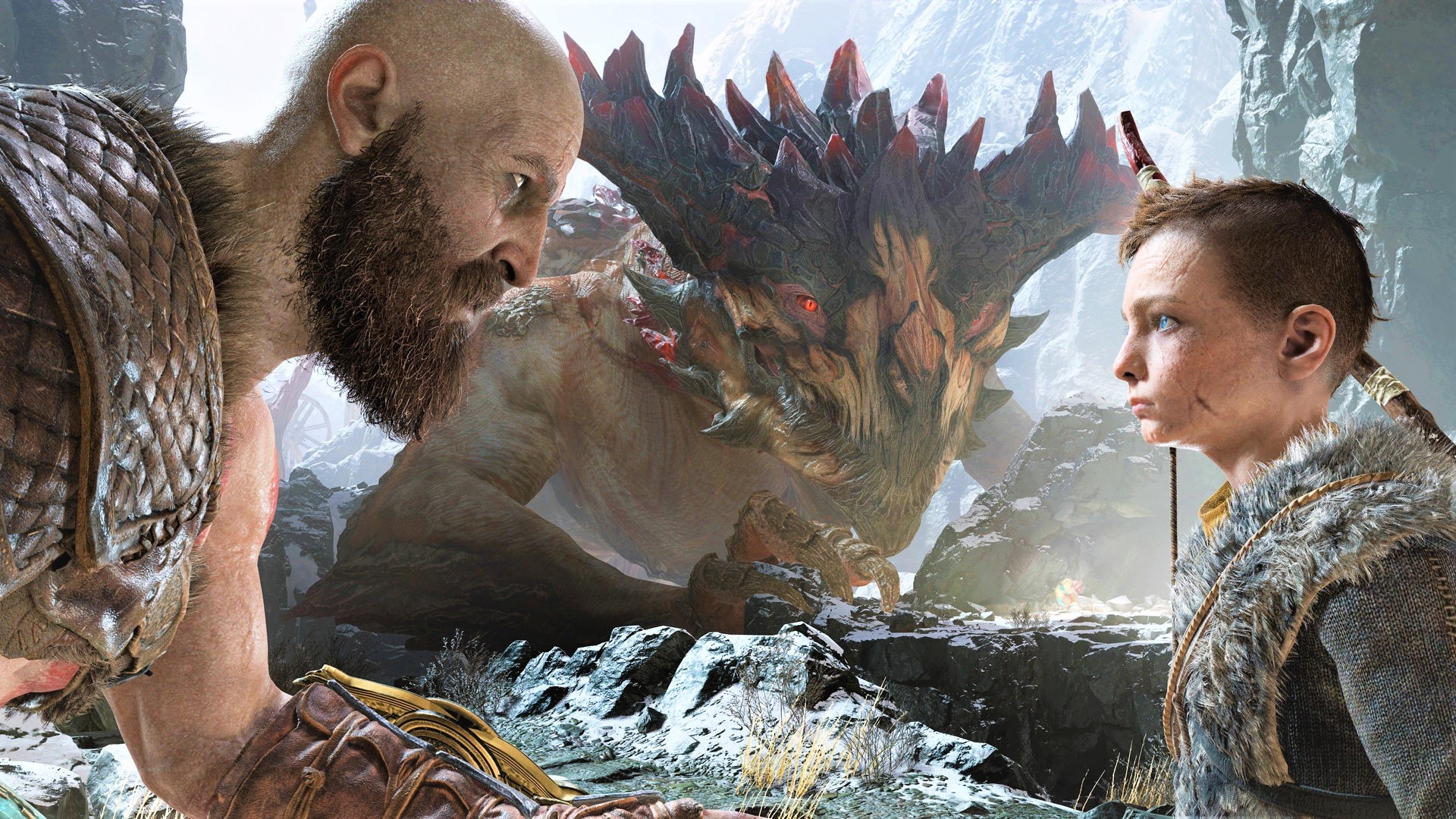 Kratos Atreus In God Of War , HD Wallpaper & Backgrounds