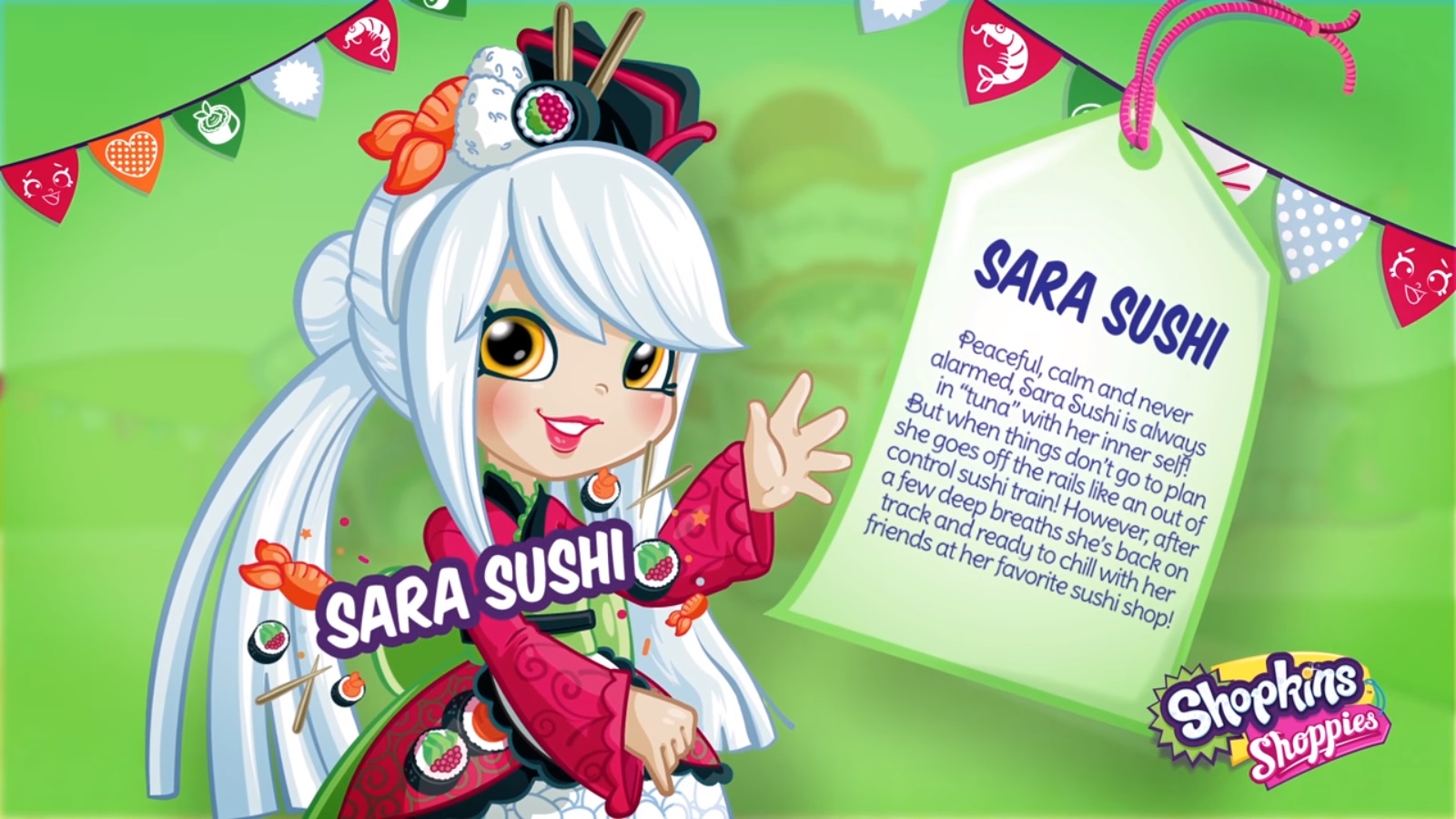 Shopkins Shades Character Clipart Vector Library Download - Shoppies Sara Sushi , HD Wallpaper & Backgrounds
