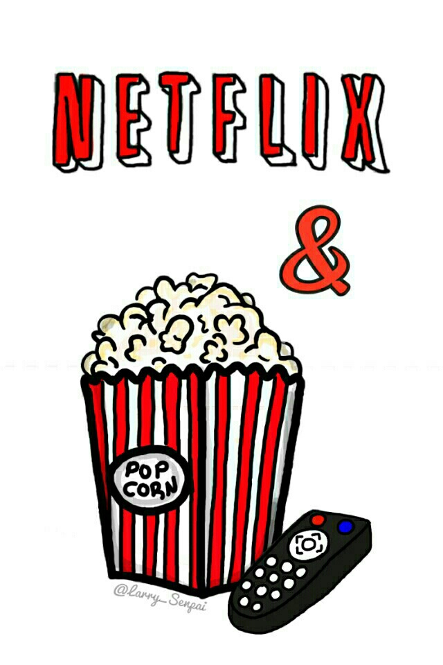 Netflix, Popcorn, And Wallpaper Image - Netflix And Popcorn , HD Wallpaper & Backgrounds