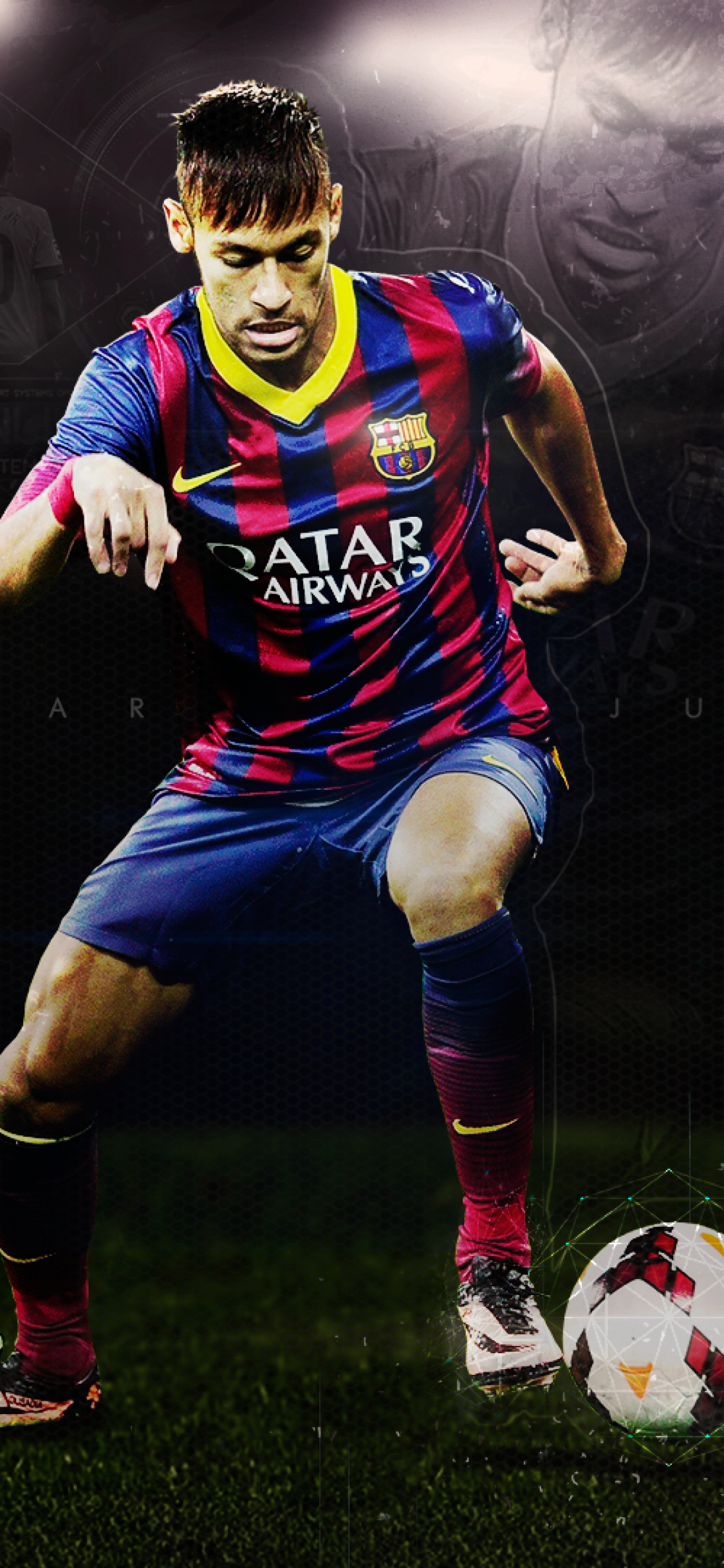 Iphone X Neymar Wallpaper - والپیپر فوتبالی کامپیوتر , HD Wallpaper & Backgrounds