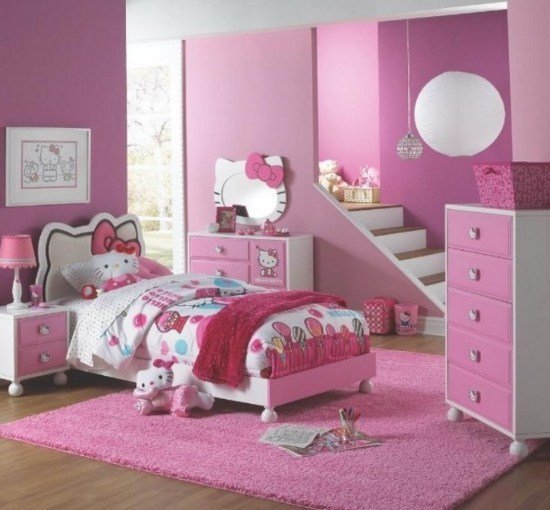 Most Beautiful Hello Kitty Bed Room , HD Wallpaper & Backgrounds