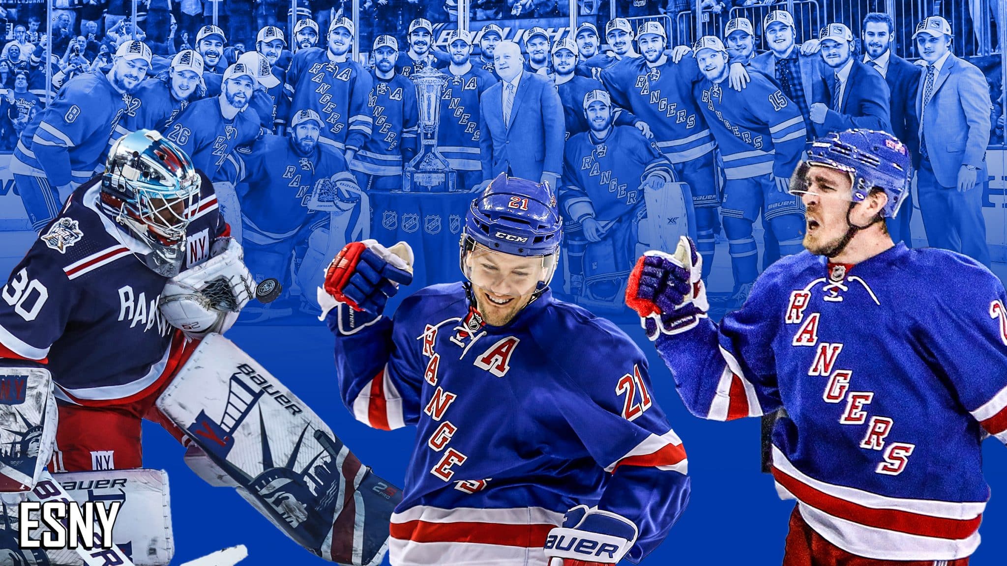 Henrik Lundqvist, Derek Stepan, Ryan Mcdonagh, 2014 - New York Rangers , HD Wallpaper & Backgrounds