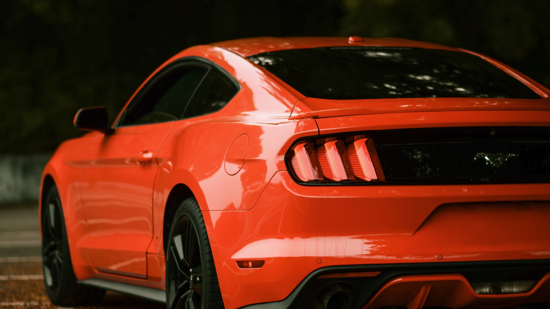 Wallpaper Ford Mustang, Ford, Car, Red, Side View - Mustang Ford Wallpapers Full Hd , HD Wallpaper & Backgrounds