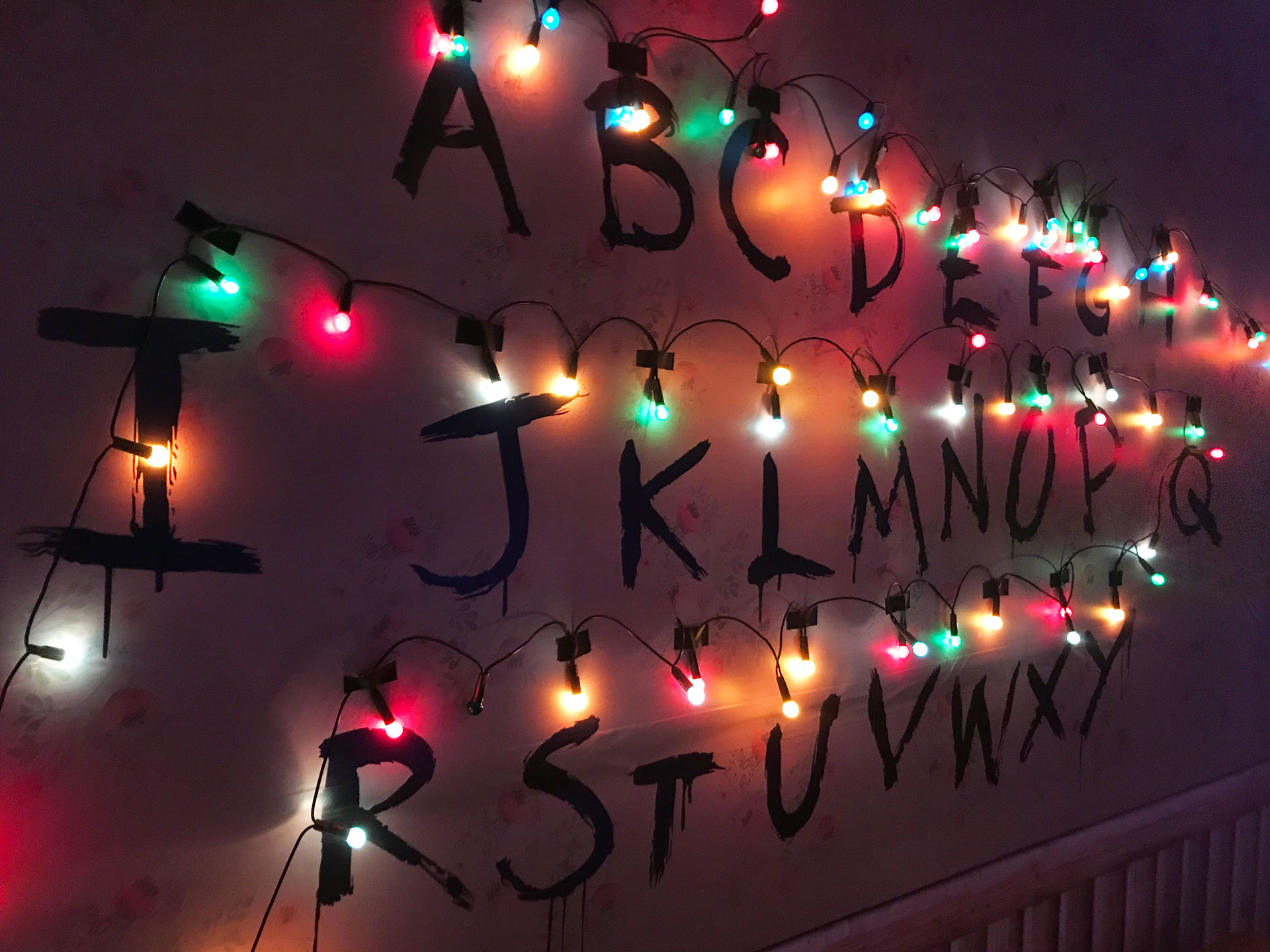 Stranger Things Christmas Lights Generator - Stranger Things Christmas Lights , HD Wallpaper & Backgrounds