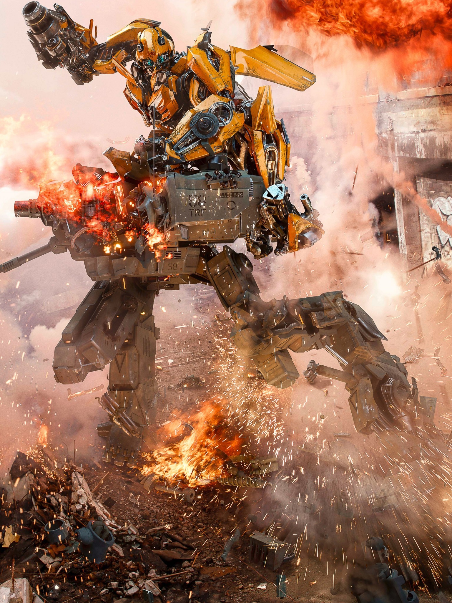 The Last Knight, Bumblebee - Transformers The Last Knight Bumblebee , HD Wallpaper & Backgrounds