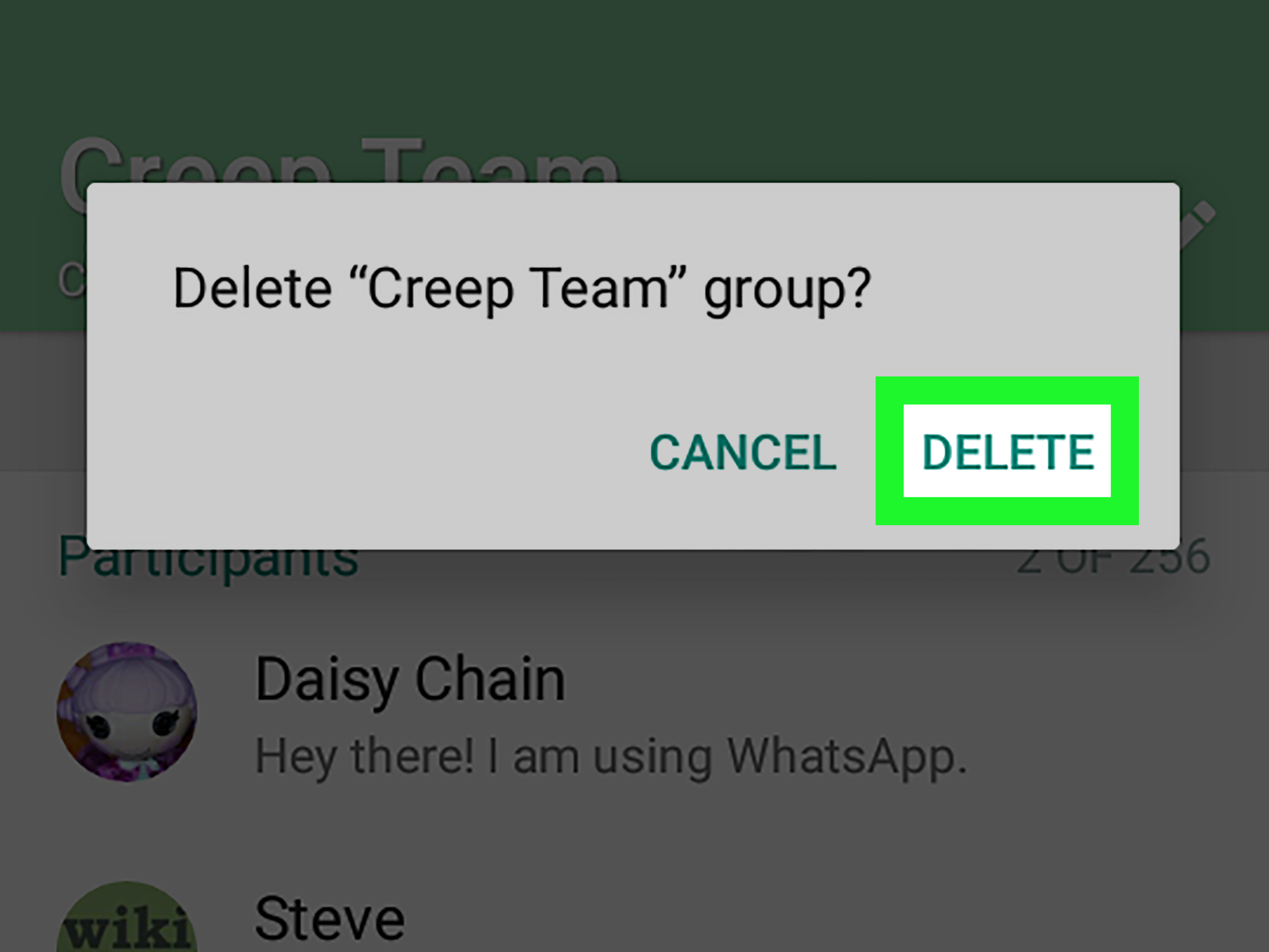 Image Titled Delete A Group On Whatsapp On Android - Delete Whatsapp Group On Android , HD Wallpaper & Backgrounds