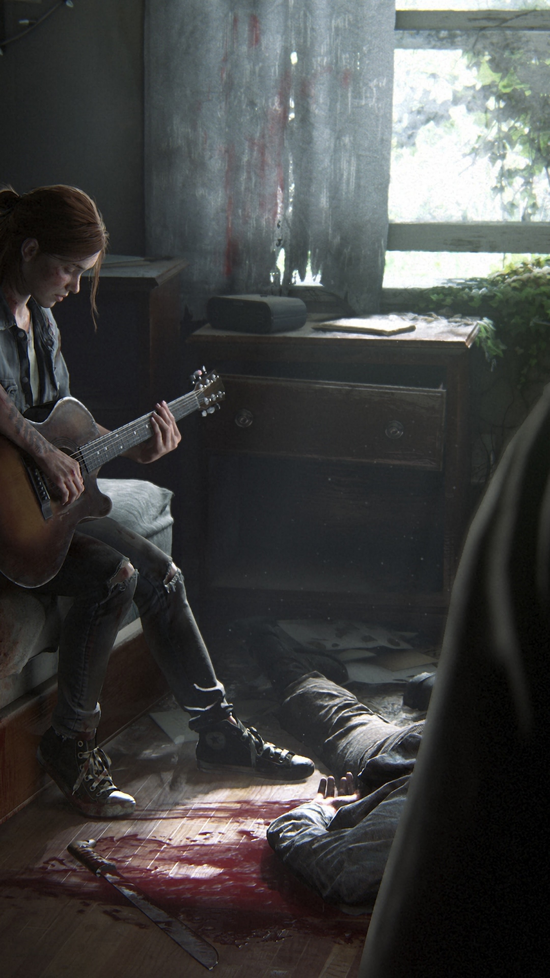 The Last Of Us Part 2, Ellie, Playing Guitar, 4k, - Last Of Us 2 Wallpaper 4k , HD Wallpaper & Backgrounds
