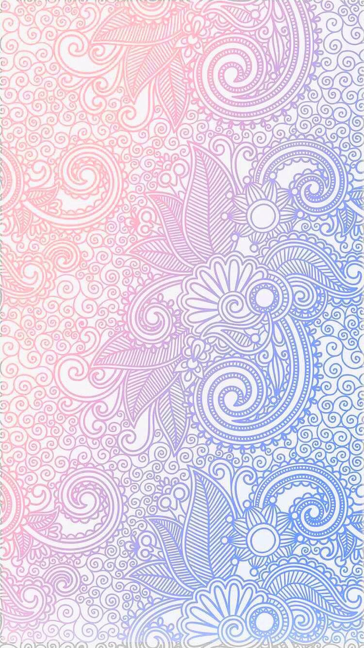 Iphone Wallpaper Floral Pattern , HD Wallpaper & Backgrounds