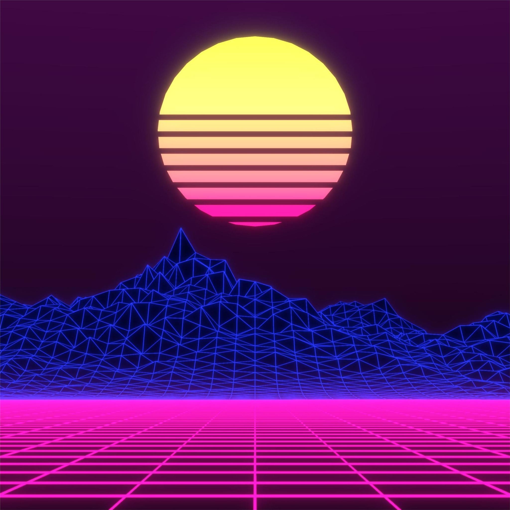 Outrun Background , HD Wallpaper & Backgrounds
