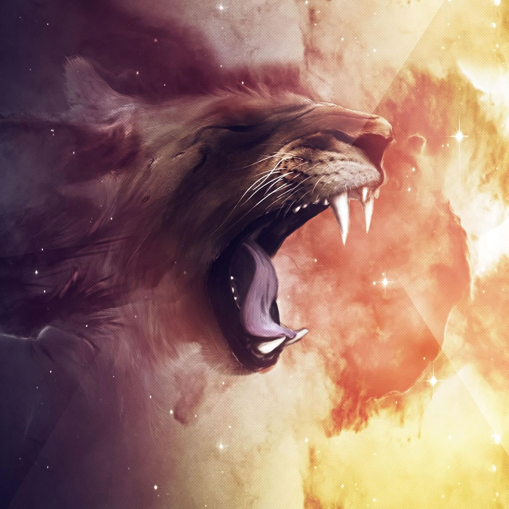 Lion Wallpaper Iad - Artistic Wallpapers For Ipad , HD Wallpaper & Backgrounds