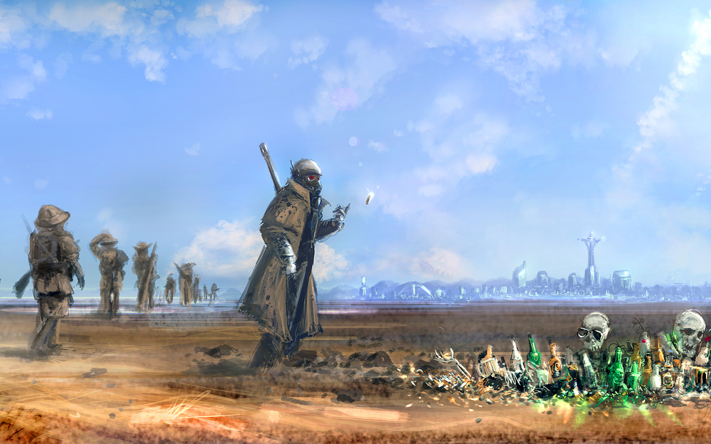 New Vegas Wallpaper In - Fallout New Vegas Artwork , HD Wallpaper & Backgrounds