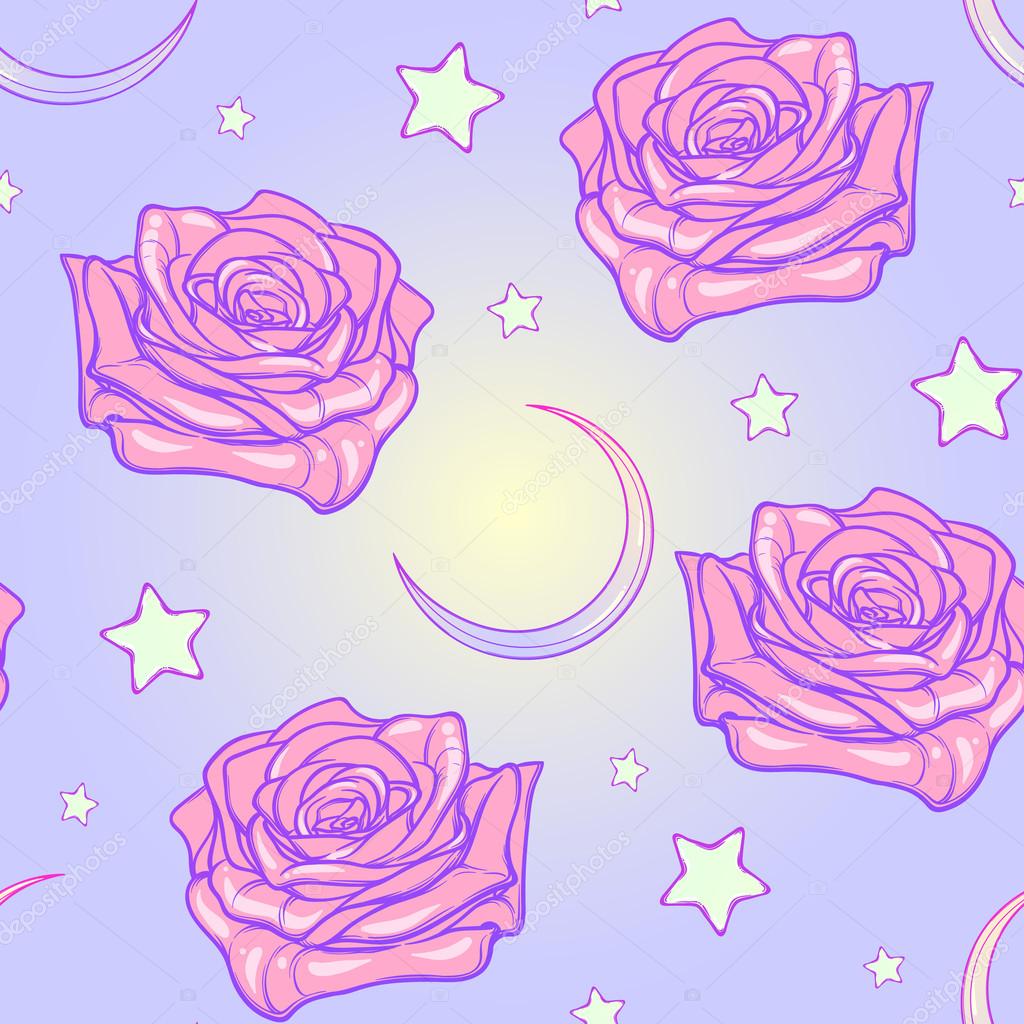 Pastel Goth Roses , HD Wallpaper & Backgrounds