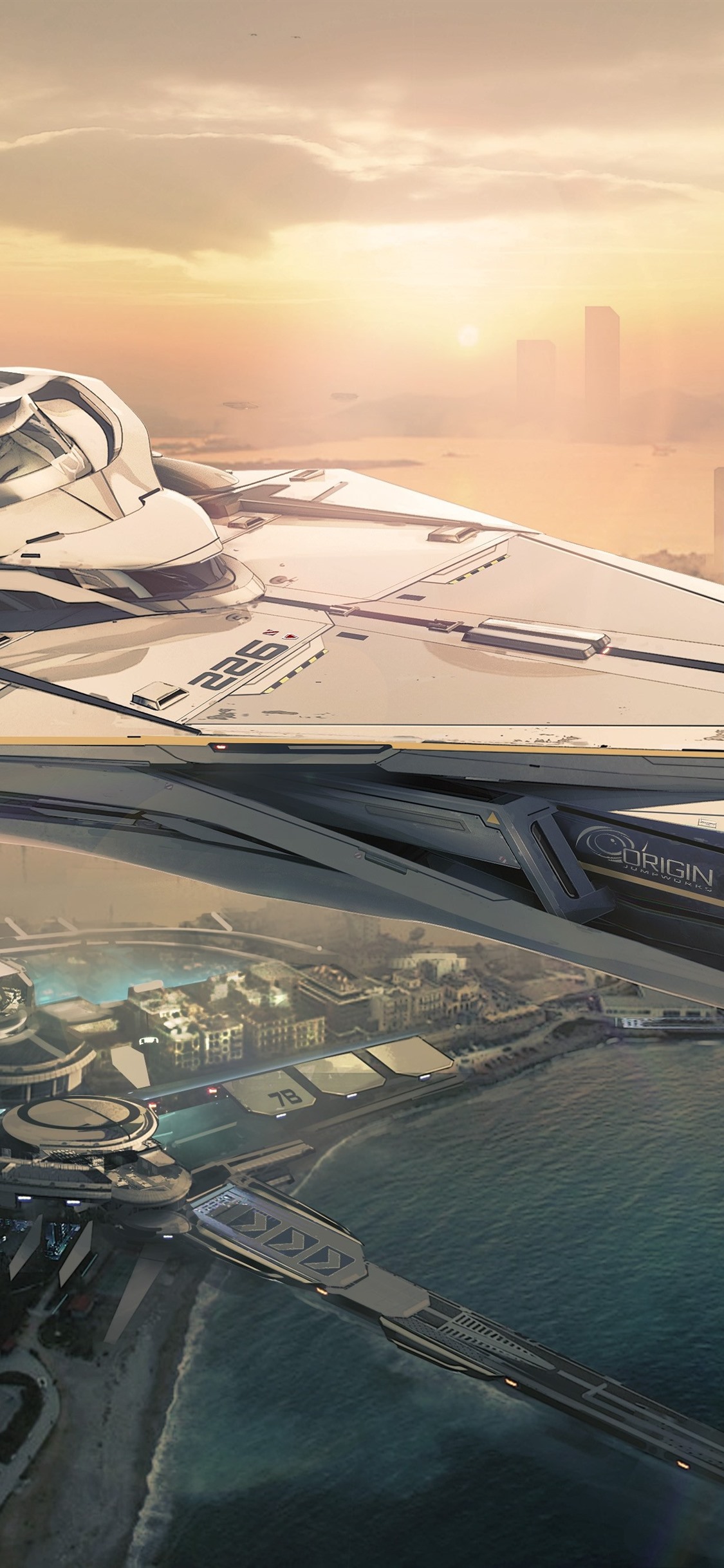 Iphone Wallpaper Star Citizen, Future City, Spaceship - Star Citizen 890 Jump , HD Wallpaper & Backgrounds