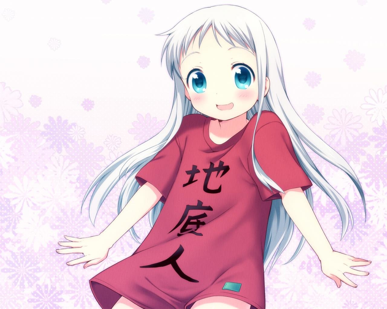 High Resolution Anohana Hd Wallpaper Id - Anime Girl In Baggy Shirt , HD Wallpaper & Backgrounds