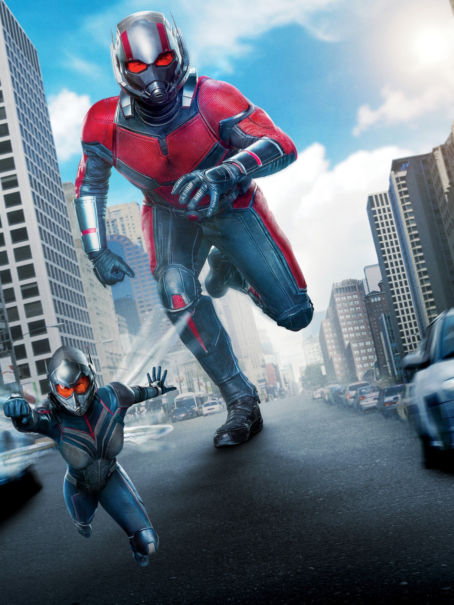 Ant-man And The Wasp, Running, Cars - Ant Man 3 Spider Man , HD Wallpaper & Backgrounds