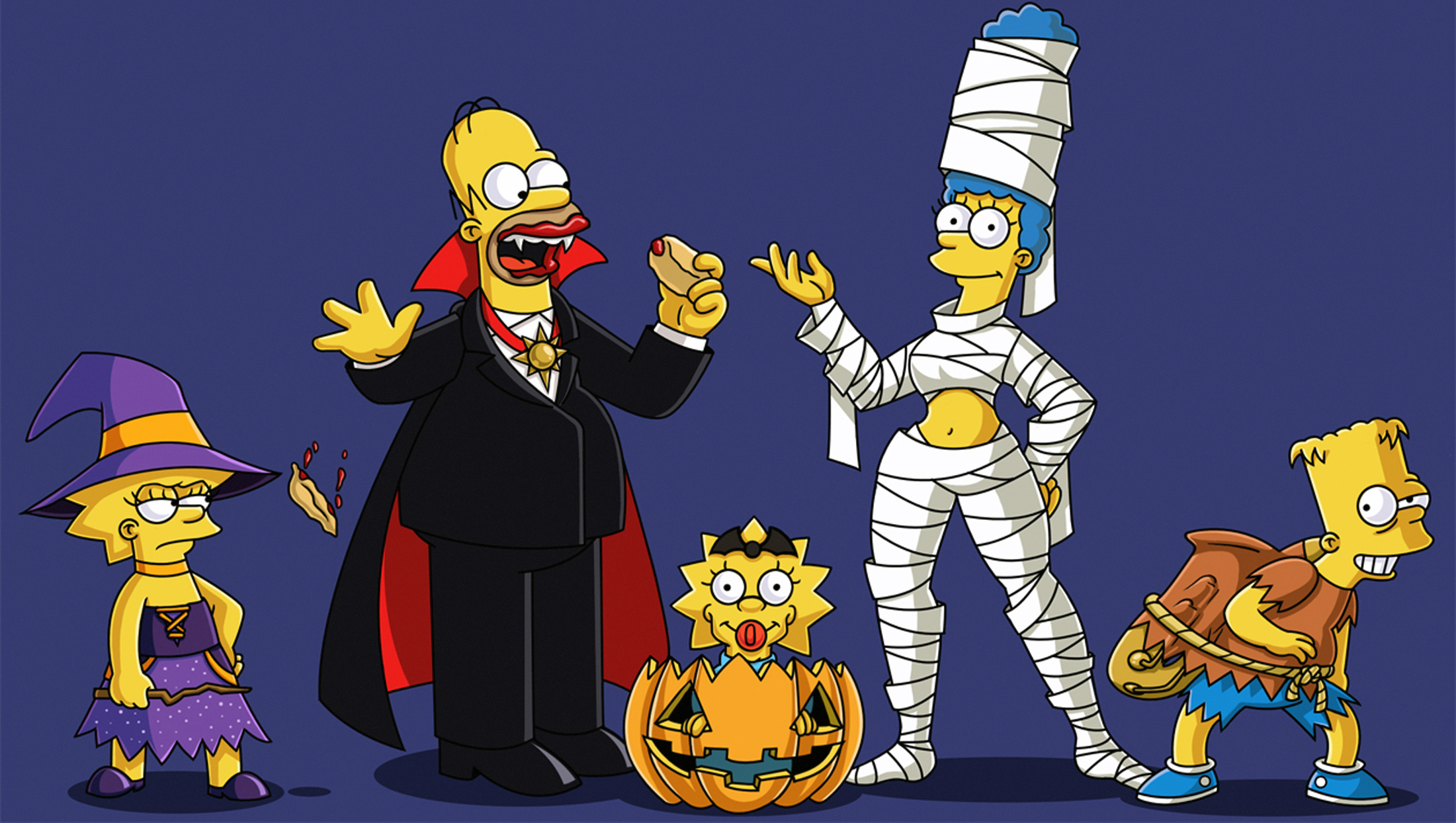 Tv Series The Simpsons Download Wallpaper - Simpson Halloween , HD Wallpaper & Backgrounds