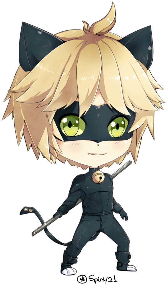 Miraculous Ladybug Wallpaper Entitled Chat Noir - Dibujos De Cat Noir De Ladybug , HD Wallpaper & Backgrounds