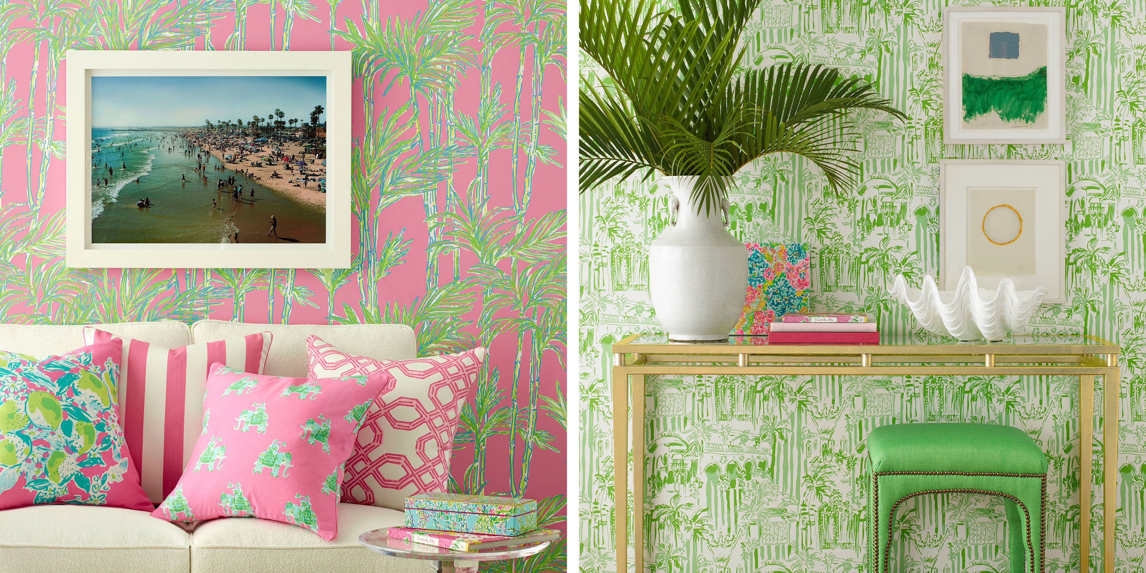 Miraculous Empty Room Wallpaper Desktop Rated - Pottery Barn Lilly Pulitzer , HD Wallpaper & Backgrounds
