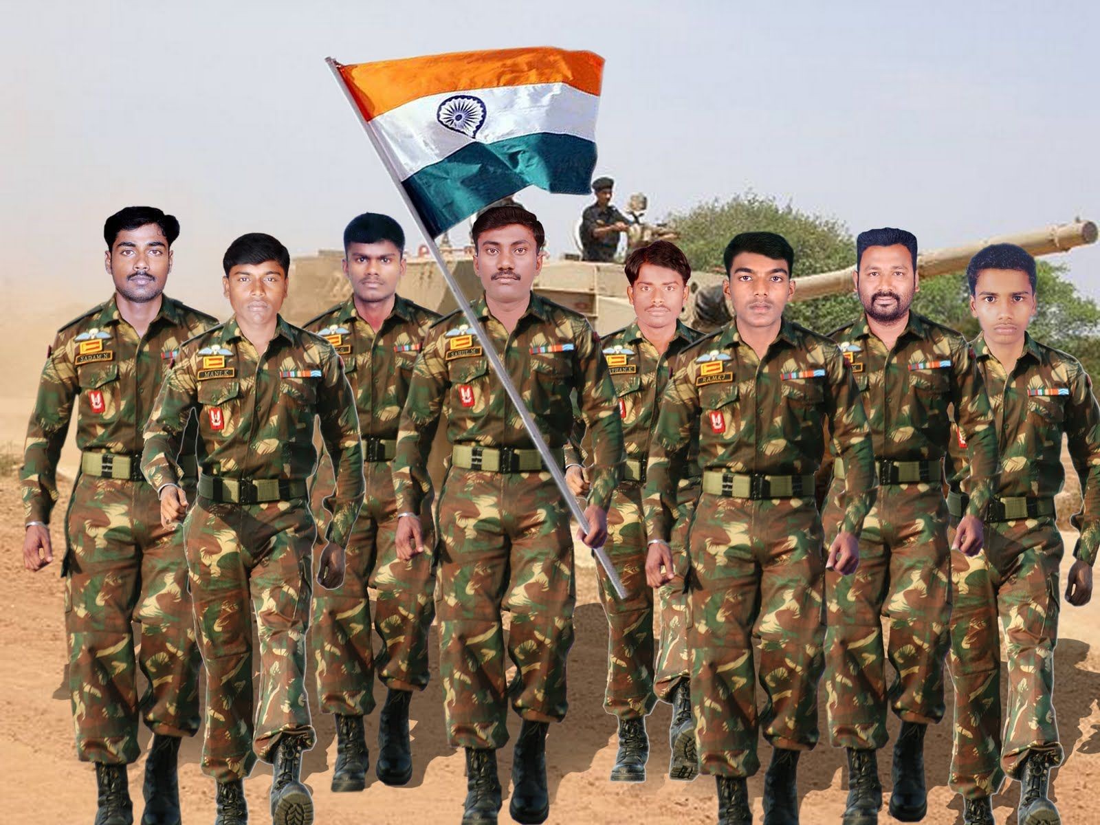 Indian Army Photos Hd Wallpaper - India And Pakistan Flag , HD Wallpaper & Backgrounds