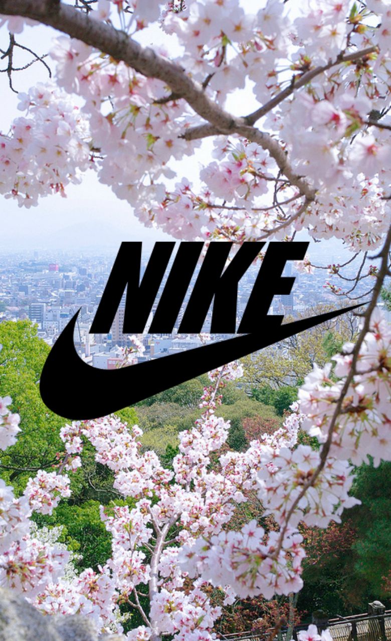 Adidas Nike Cherry Blossom Wallpaper~~ Requests Open - Nike Cherry Blossom Logo , HD Wallpaper & Backgrounds