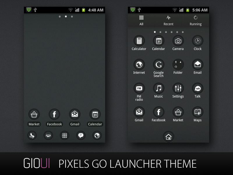 Go Launcher Theme Android 360 Pixels Go Launcher Theme - Pixel Launcher Dark Theme , HD Wallpaper & Backgrounds