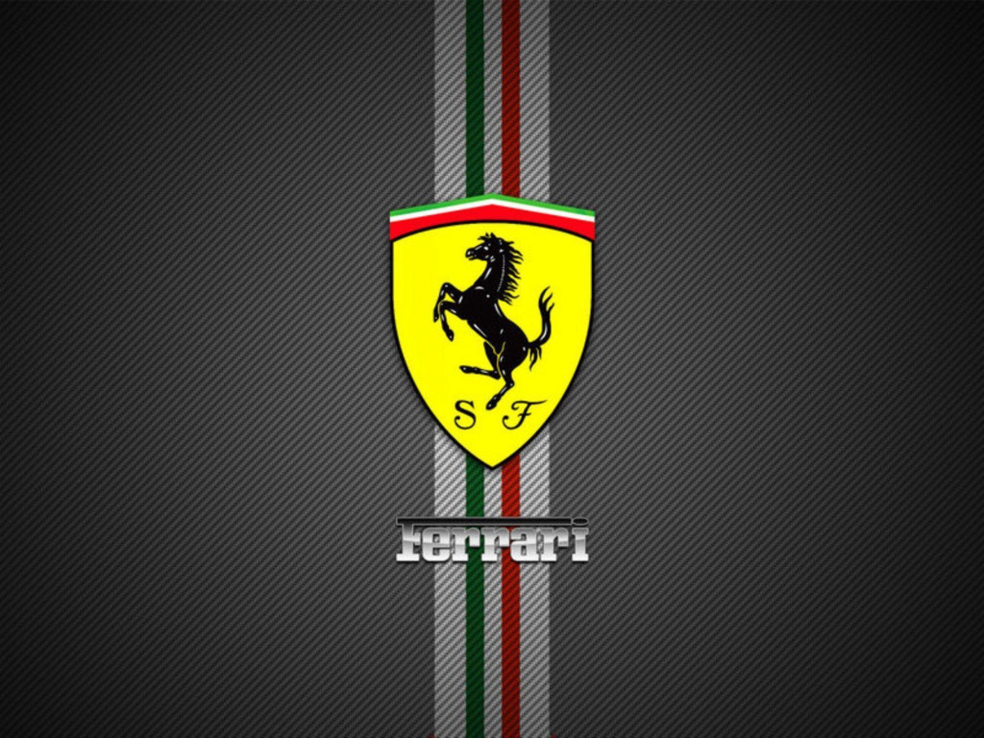 Logos For > Ferrari Logo Wallpaper - Ferrari Logo Hd , HD Wallpaper & Backgrounds