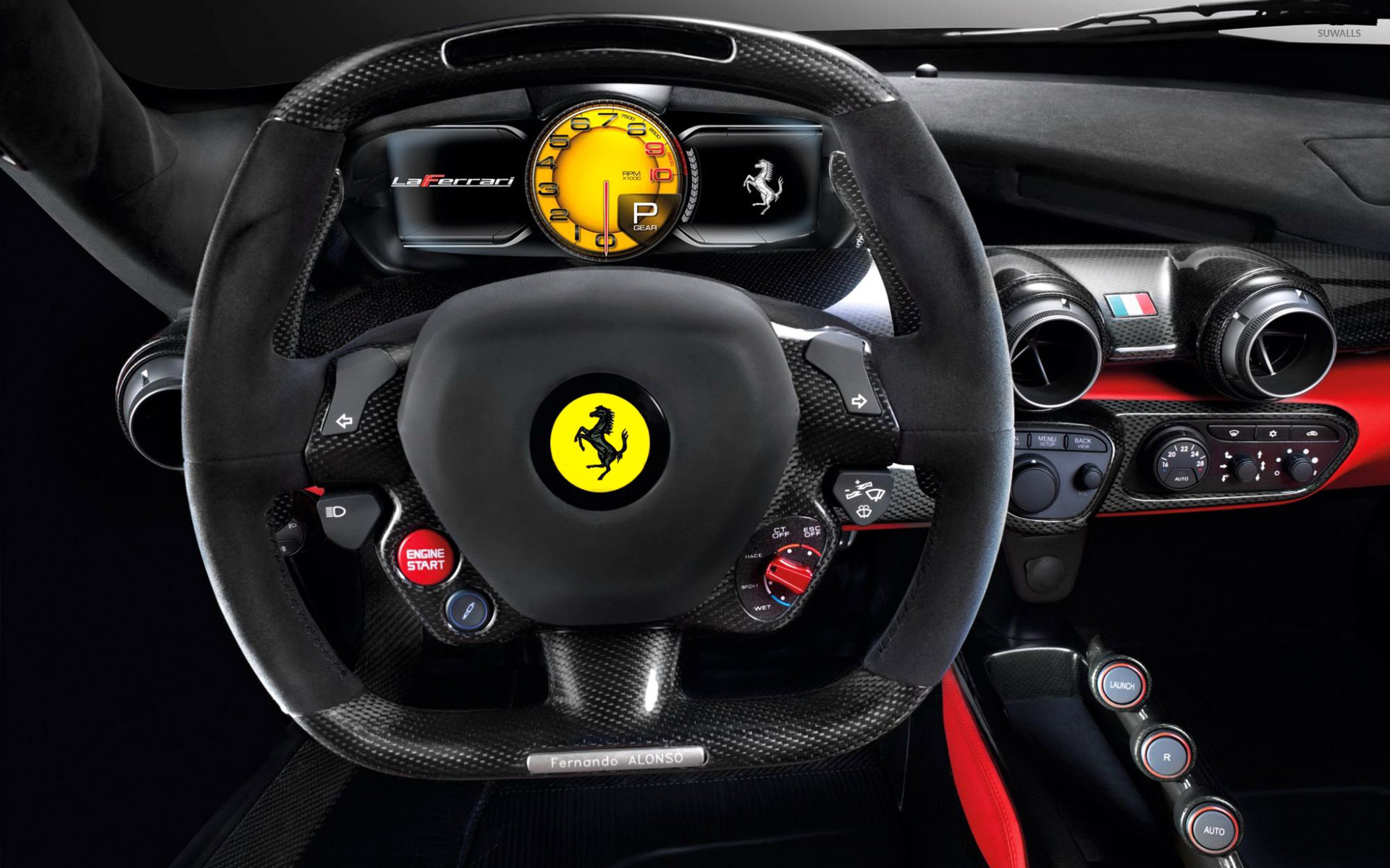 Laferrari Wallpaper - Ferrari Laferrari Steering Wheel , HD Wallpaper & Backgrounds