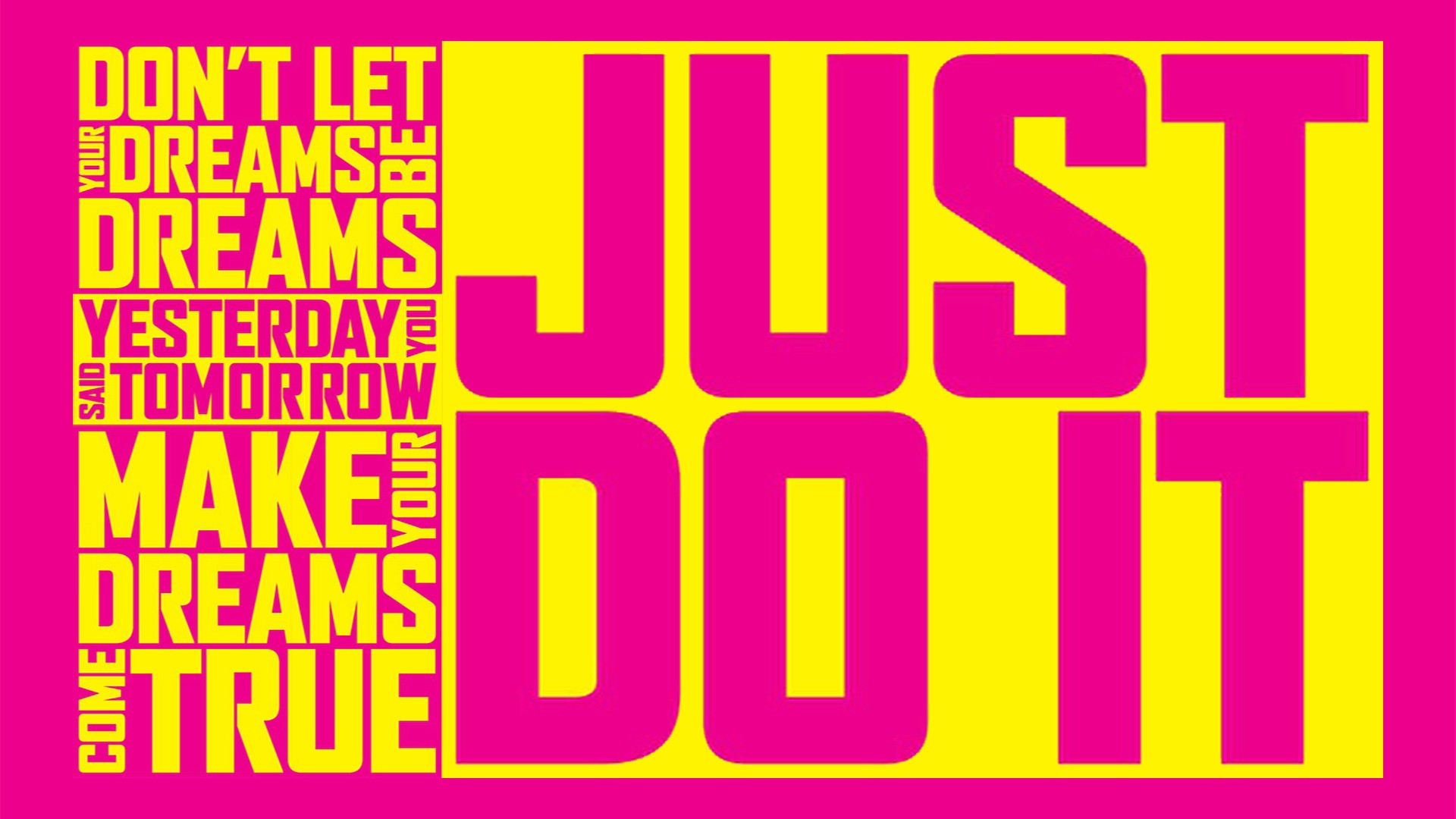 Just Do It Pink , HD Wallpaper & Backgrounds