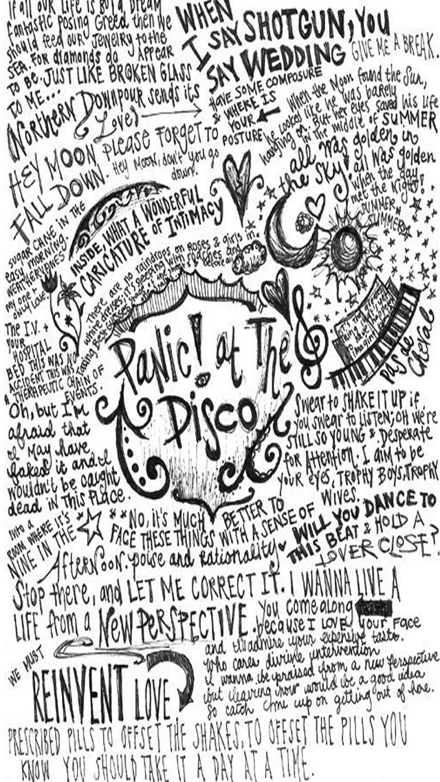 12) Just Incase You Forget Some Of The Iconic Lyrics - Panic At The Disco Collage , HD Wallpaper & Backgrounds