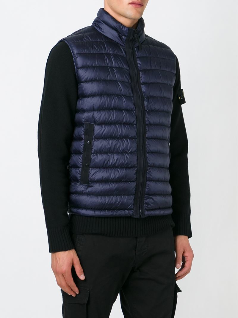 Stone Island Jumper With Moncler Gilet - Sweater Vest , HD Wallpaper & Backgrounds