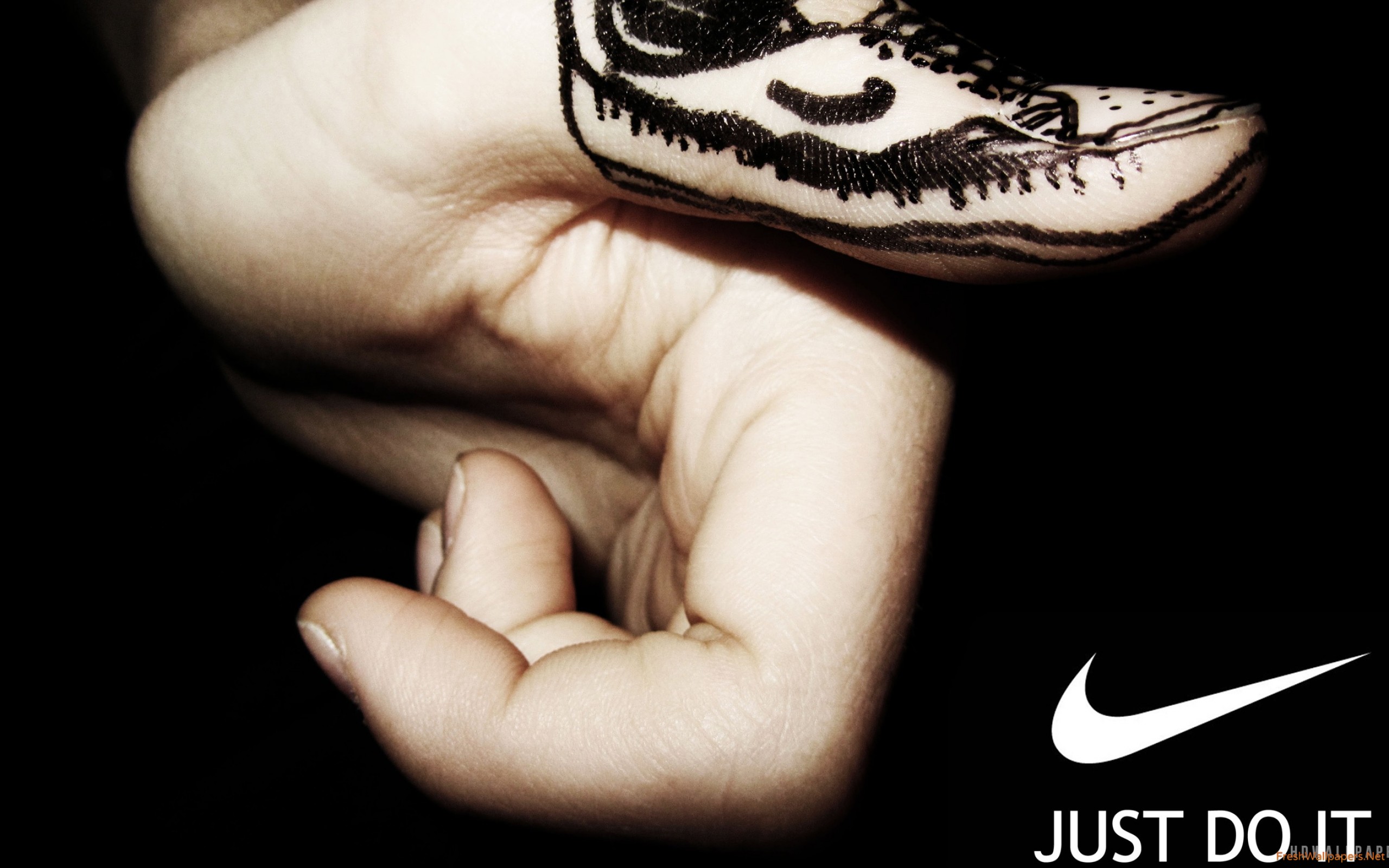 Nike Just Do It Wallpaper - Macro Photography , HD Wallpaper & Backgrounds