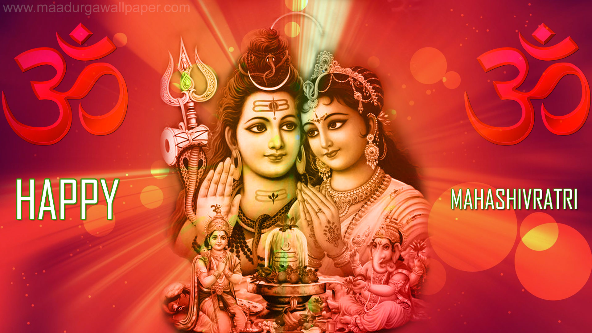 Mahashivratri Wallpaper - Happy Mahashivratri Shiv Parvati , HD Wallpaper & Backgrounds