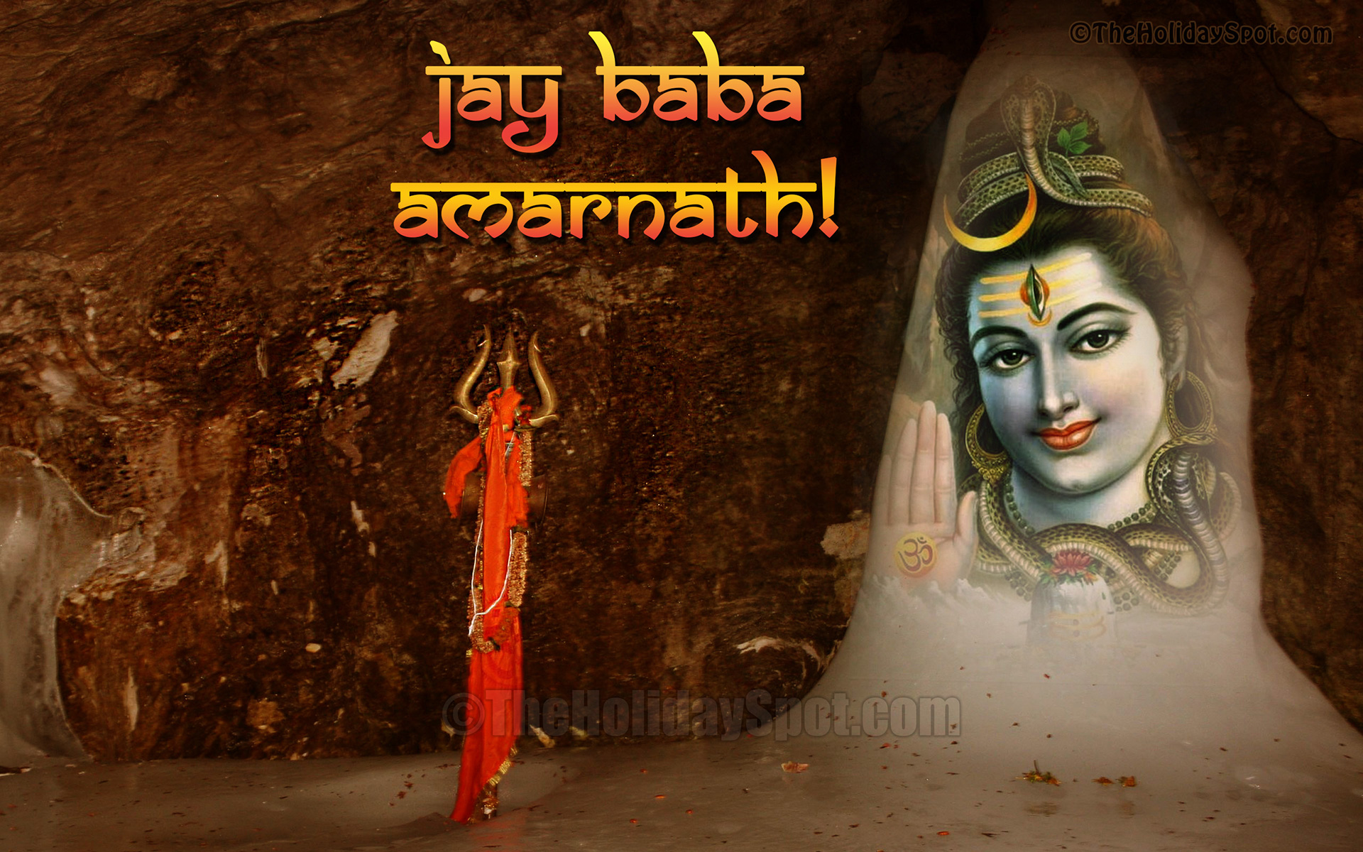 Jay Baba Amarnath - Baba Amarnath Hd , HD Wallpaper & Backgrounds