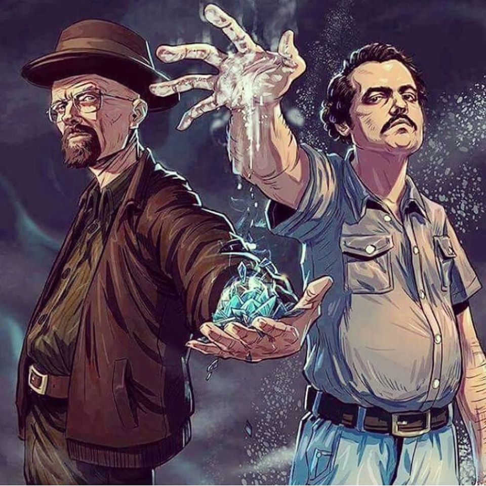 Heisenberg And Pablo Escobar - Walter White Pablo Escobar , HD Wallpaper & Backgrounds