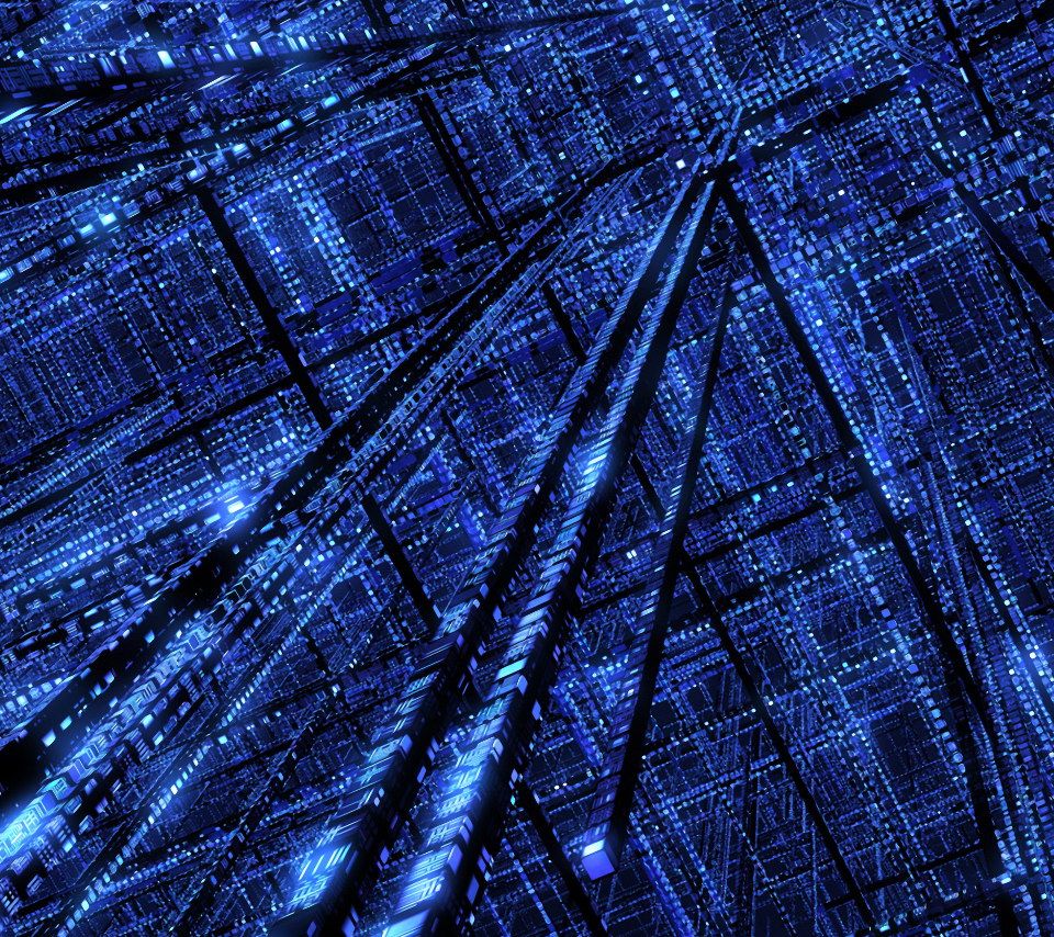 Matrix Blue - Black And Blue Matrix , HD Wallpaper & Backgrounds