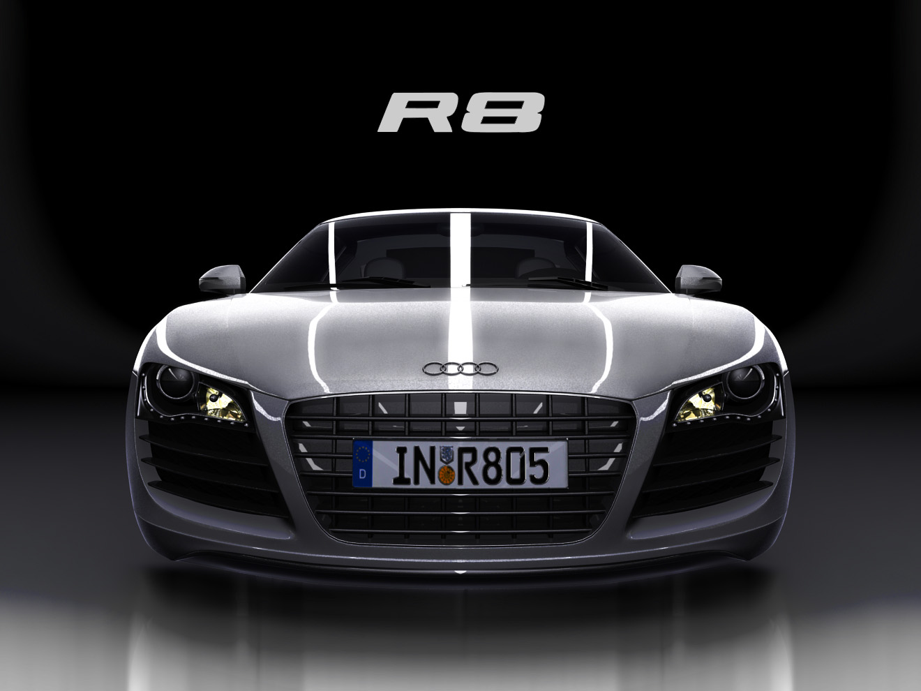 Audi R8 Hd Wallpaper - Audi R8 V12 Black , HD Wallpaper & Backgrounds