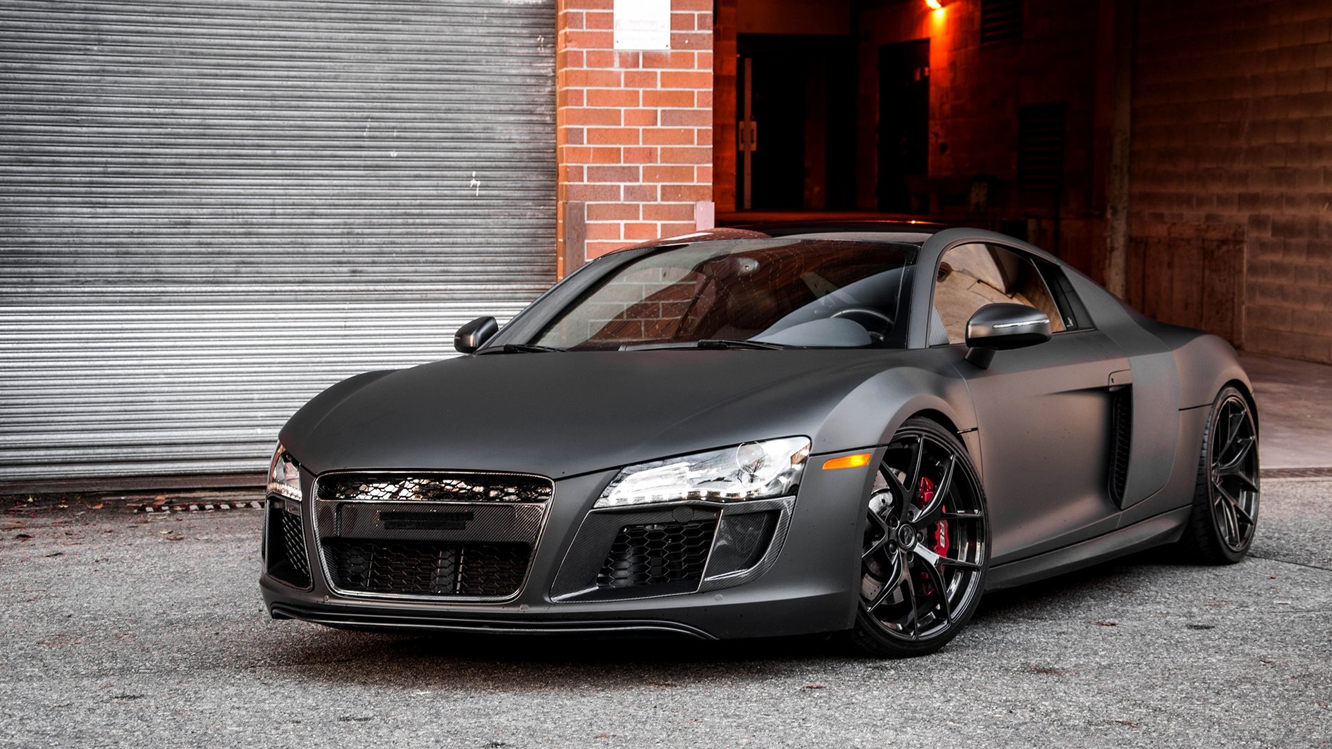 Landscape Portrait - Matte Black Audi R , HD Wallpaper & Backgrounds