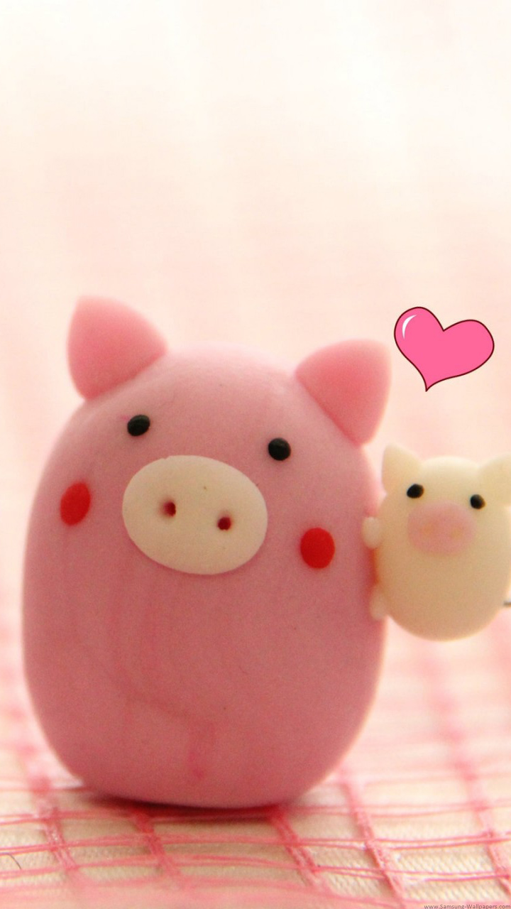 Cute Pig Lock Screen Samsung Galaxy Note 2 Wallpaper - Cute Wallpaper For Samsung Home Screen , HD Wallpaper & Backgrounds