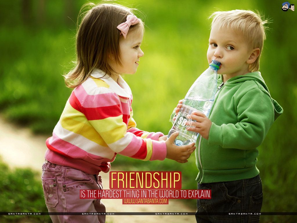 Cute Friendship Day Wishes Image - Bạn Thân Khác Phái , HD Wallpaper & Backgrounds