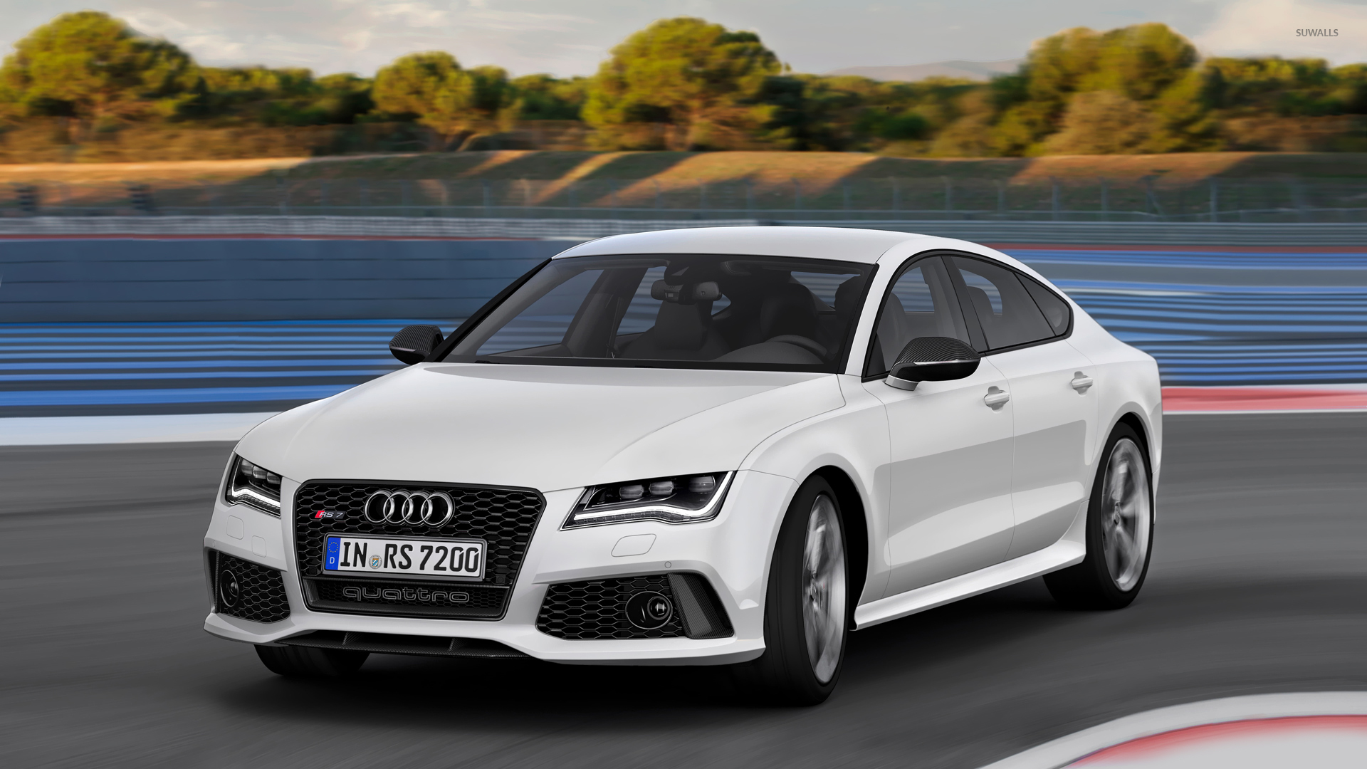 2014 White Audi Rs7 Sportback Quattro Wallpaper - Audi Rs7 2014 White , HD Wallpaper & Backgrounds