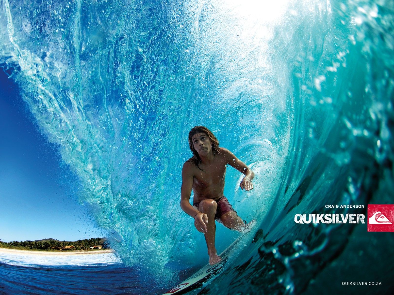 Waves Surfing Quiksilver - Surf Wallpaper Quiksilver Hd , HD Wallpaper & Backgrounds