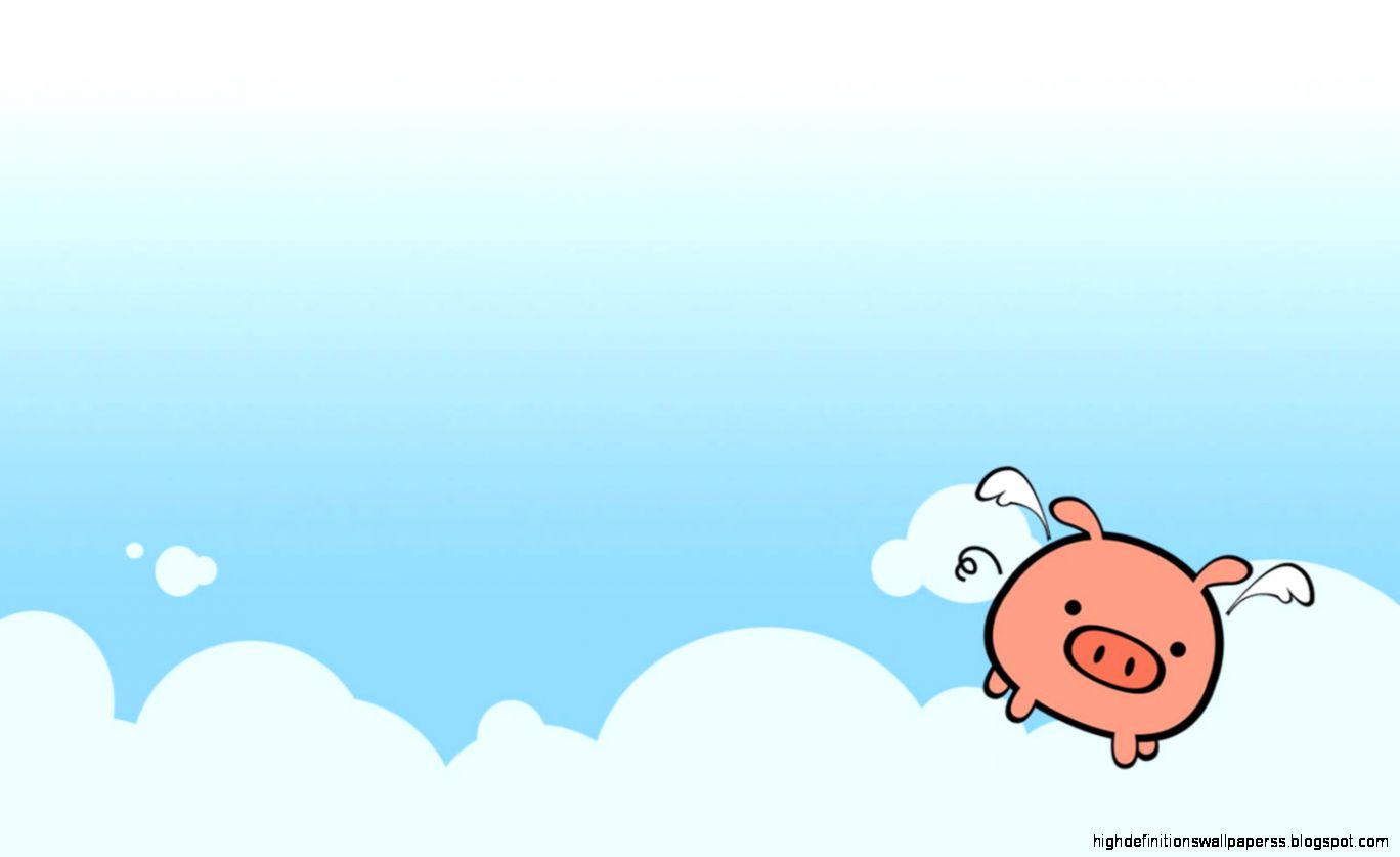 Animal Wallpaper > Pigs Pictures - Cartoon Flying Pig , HD Wallpaper & Backgrounds