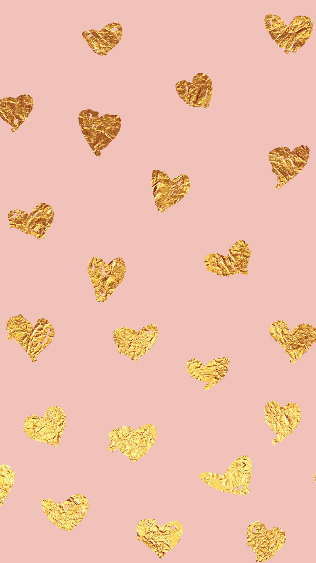 Click To Download Pink Foil Heart Smart Phone Wallpaper - Wallpaper , HD Wallpaper & Backgrounds