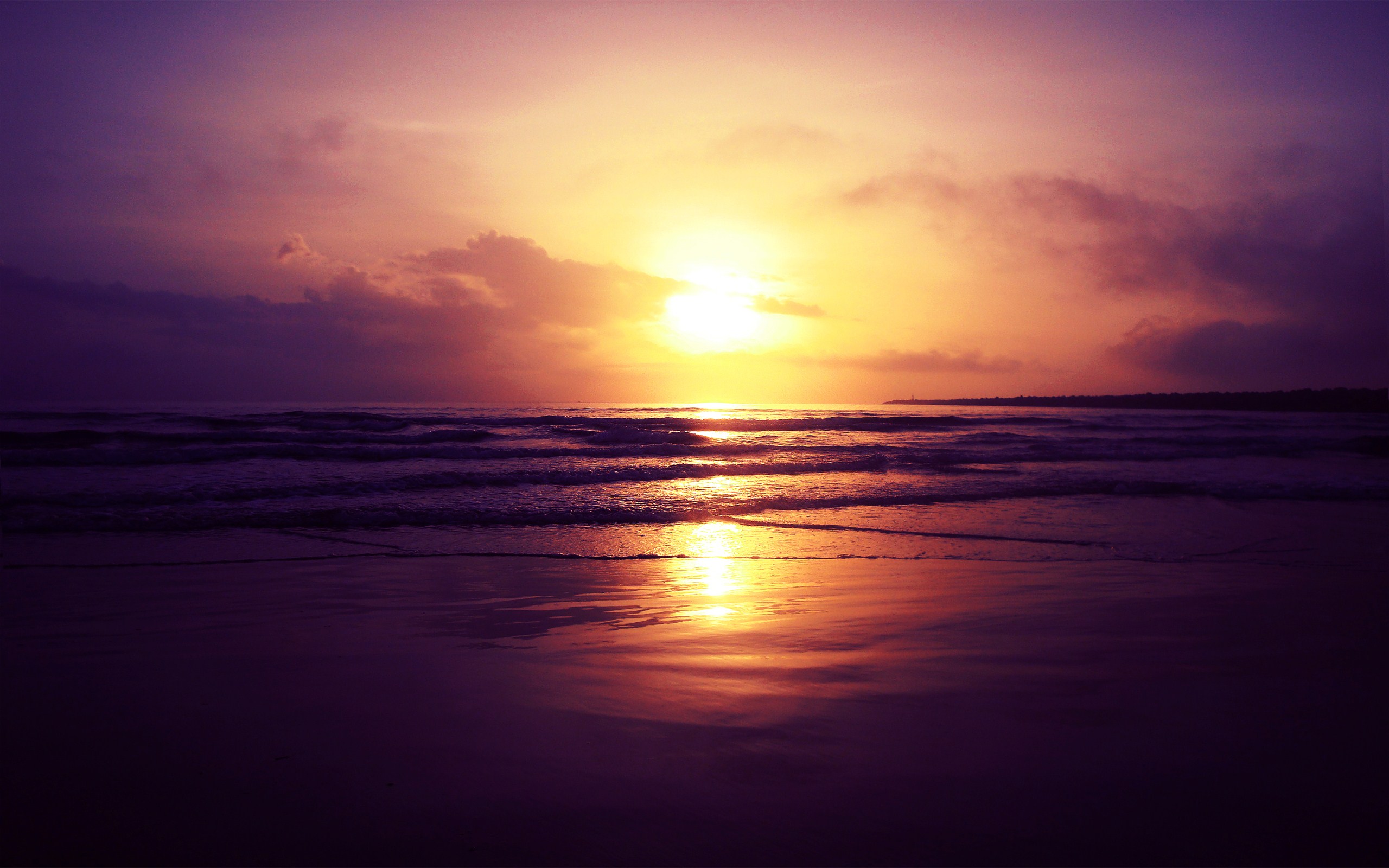 Beach Sunset - Sunset Beach , HD Wallpaper & Backgrounds