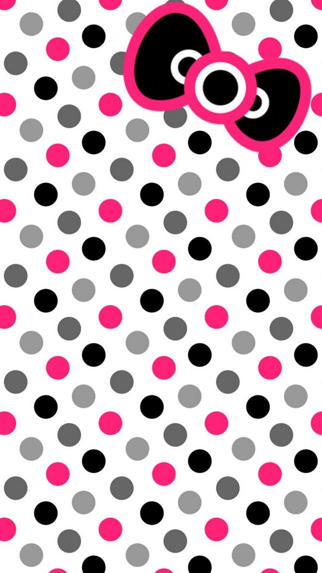 Android Wallpaper Hello Kitty Pictures With Image Resolution - Polka Dots Hello Kitty , HD Wallpaper & Backgrounds