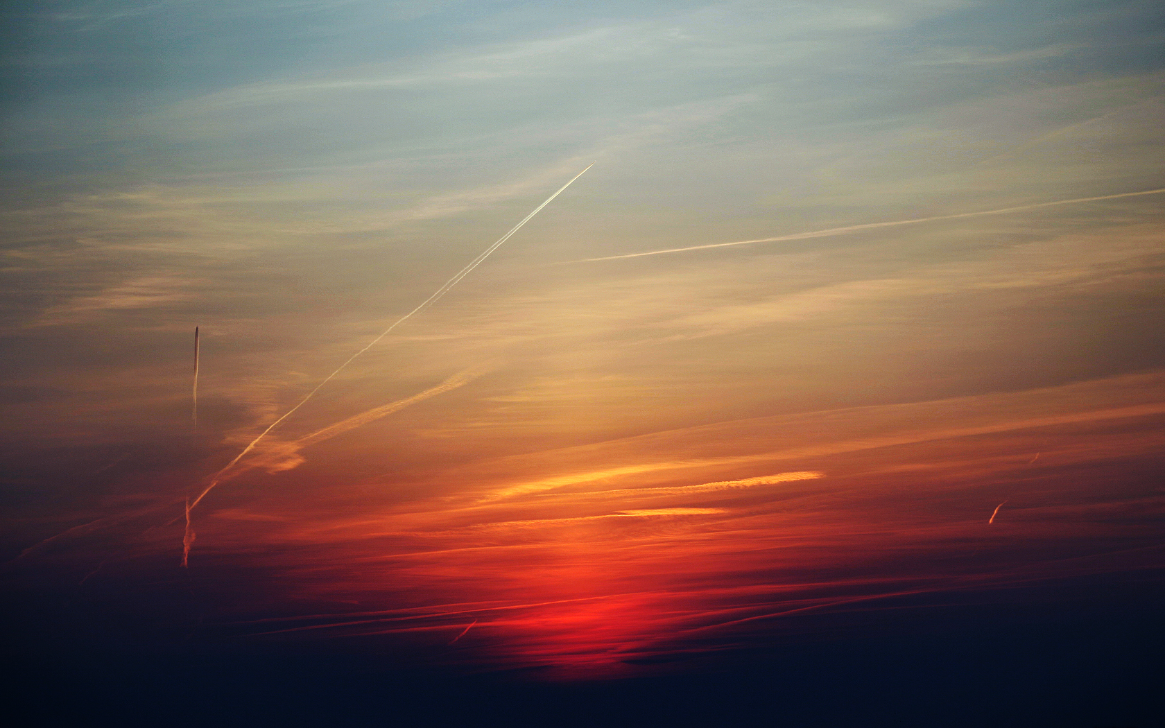 More Misc Desktop Wallpapers - Red Sky At Morning , HD Wallpaper & Backgrounds